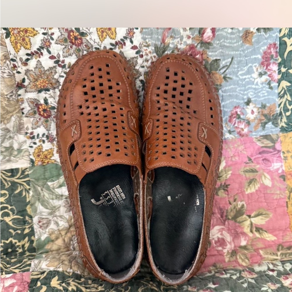 Rieker Brown Leather Women's Loafers